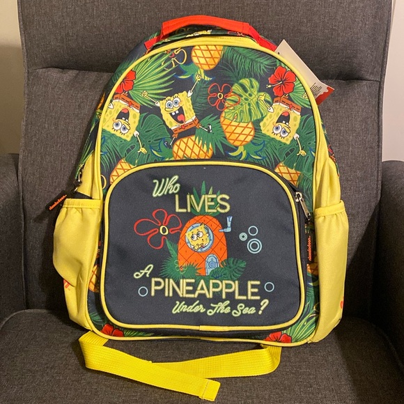 🆕SpongeBob SquarePants Backpack Nickelodeon Resorts Punta Cana 🍍 - Picture 1 of 16